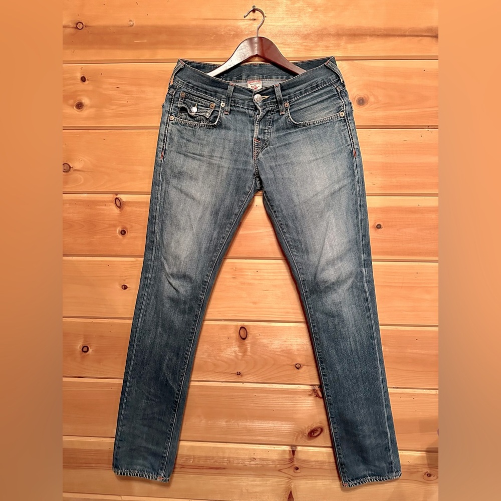 True Religion Jeans Men 28x34 Denim Slim Fit
